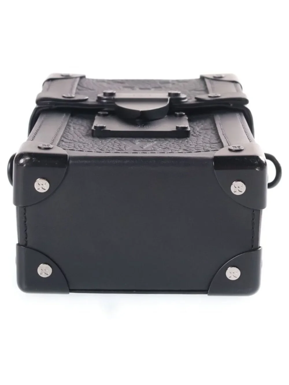 Louis Vuitton Vertical Trunk Wearable Wallet Monogram Shoulder Bag Leather Black